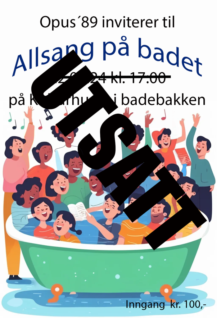 Allsang på badet er utsatt